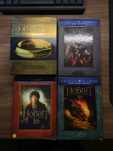 Coleção Hobbit e Senhor dos Anéis - Edições Estendidas - Blu-ray