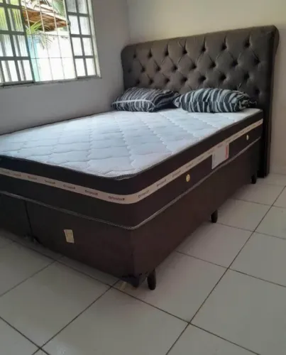 Cama box king (colchão e base)brinde