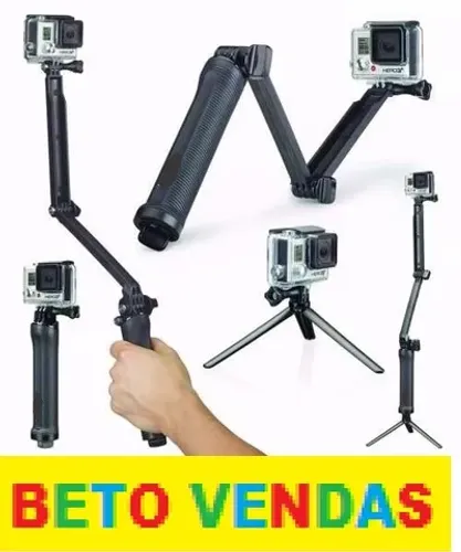 Bastao 3 Way Para Gopro E Cameras Esportivas