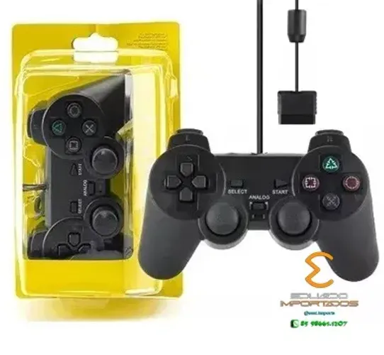 Controle Analógico Ps2 Dualshock Com Fio BOMMAX