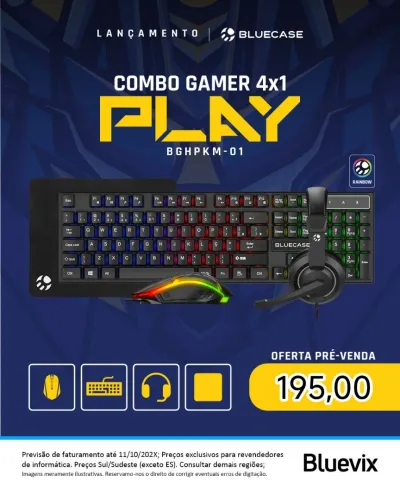 Combo Gamer 4x1 Blucase Play