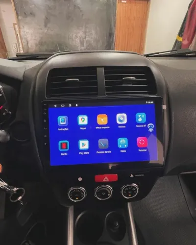 Multimídia Mitsubishi Asx 9 polegadas Carplay sem fio Android auto Homologação pela 