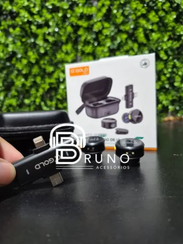 Microfone de Lapela Duplo 