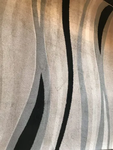 Tapete  de Sala com Desenho geométrico semi novo bem conservado 