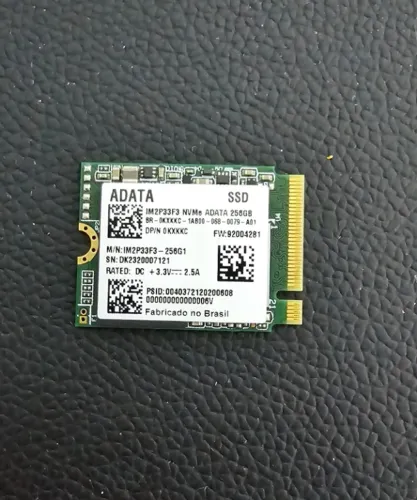 ssd Dell M.2 256gb NVMe Adata
