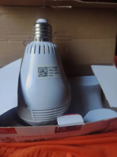Câmera Lâmpada IP Wifi Visão 360°