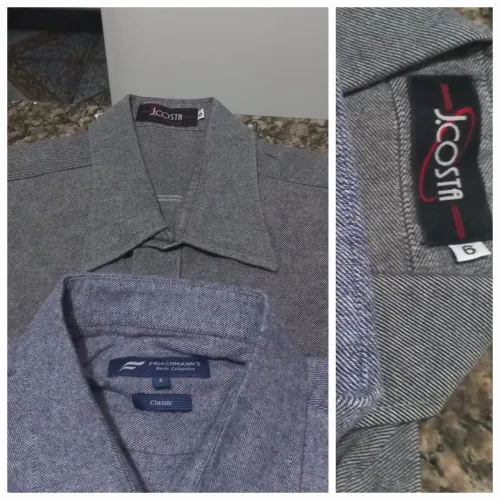 Camisas de manga comprida - J. Costa e Frischmann's tam 6 kit com 2 peca