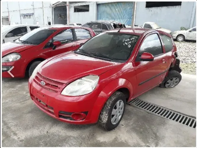 Sucata Para Retirada De Peças Ford Ka 1.0 Zetec 2009 Vermelho Completo