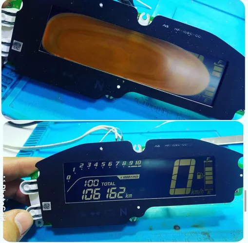 Recuperação de painel de moto e placa de painel digital