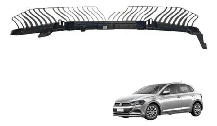 Guia Central Parachoque Traseiro Volkswagen Polo Virtus Tsi 2018 2019 2020