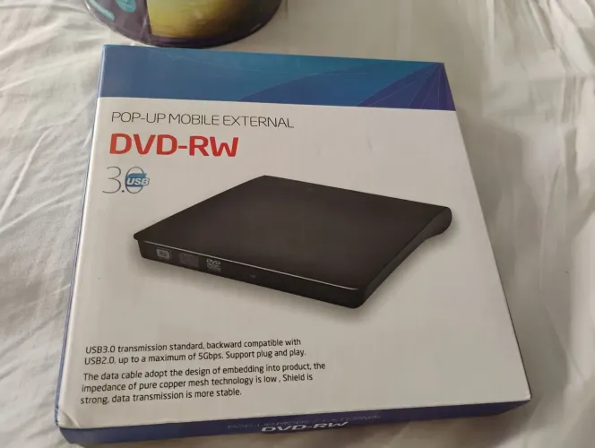 Gravador de DVD Externo USB 3.0 - Pop-Up Mobile