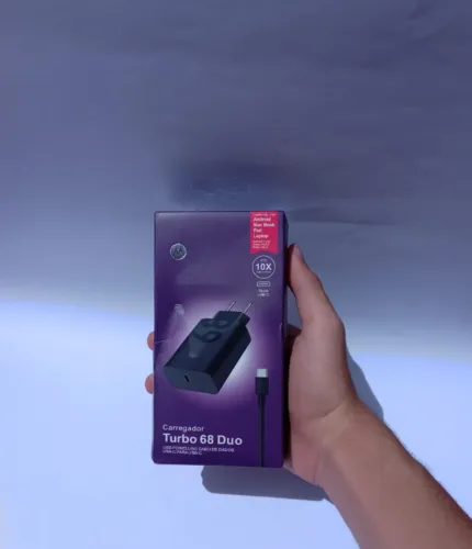 Carregador Turbo Motorola 68W Duo Original - Novo e Testado!