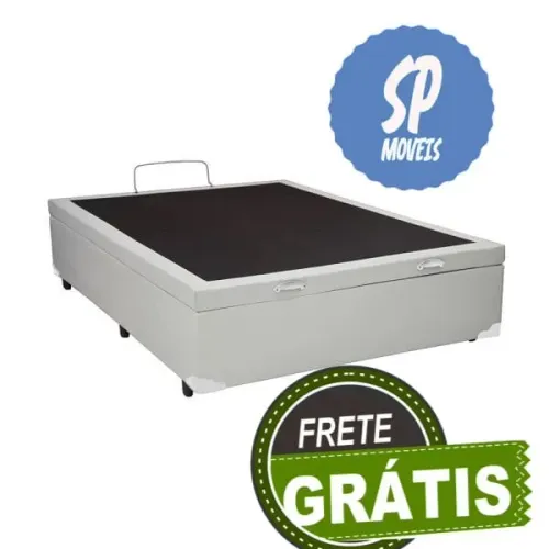 Base Box Casal com Baú - Espaço e Praticidade - FRETE GRÁTIS SP CAPITAL