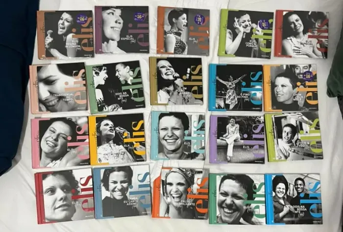 Coleção de CDs Folha de São Paulo Elis Regina - 20 álbuns -19 CDs