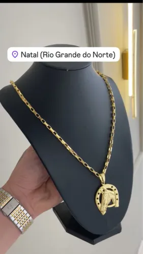 Cordão Tijolinho Disponível Moeda e Disponível Banhada