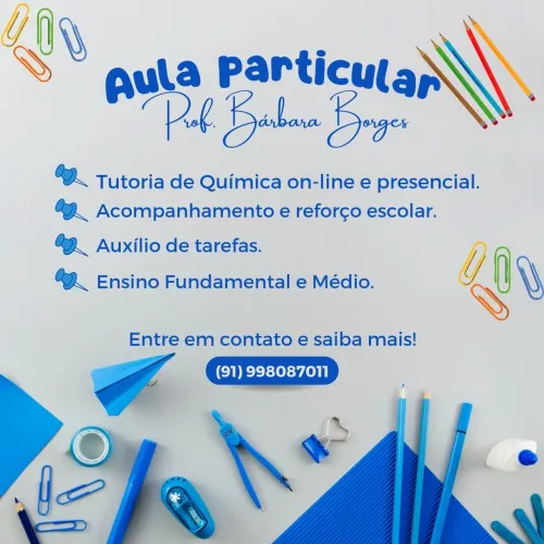 Aulas particulares química, física, matemática e biologia