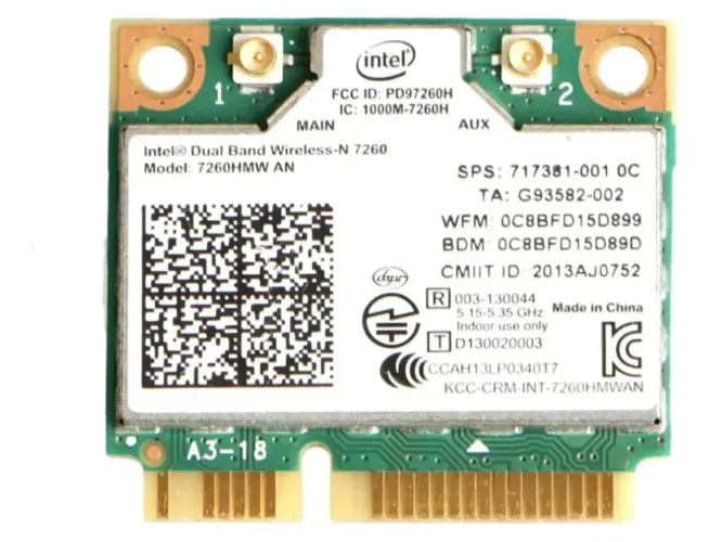 Placa de REDE Wifi 5ghz 867mbps Notebook Samsung Rv411, Rv419, Rv420