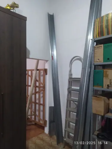 Calha de 3 metros, calha forte, galvanizada.