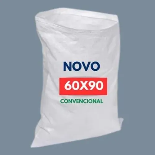 Saco de ráfia com nota fiscal