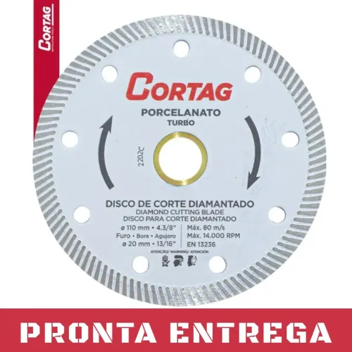 DISCO DIAMANTADO CORTAG PORCELANATO
