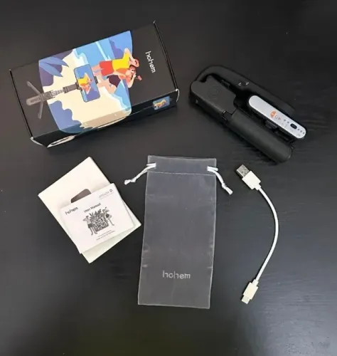 Hohem Official iSteady Q Selfie Stick Ajustável Selfie Stand Suporte Ao Ar Livre Dobrável
