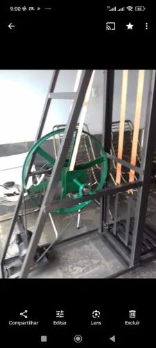 Pucha saco ou elevador de saco e caixaria