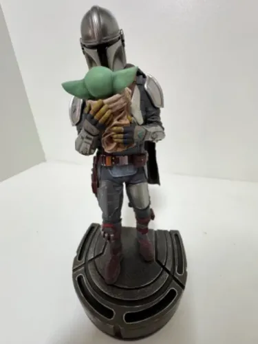 Mandalorian e Grogu ( Star Wars ) Iron Studios