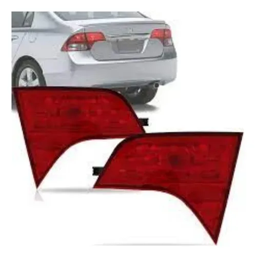 Lanterna Tampa Traseira Esquerda Civic 2007 2008 2009 10 11 Esquerdo Vermelho