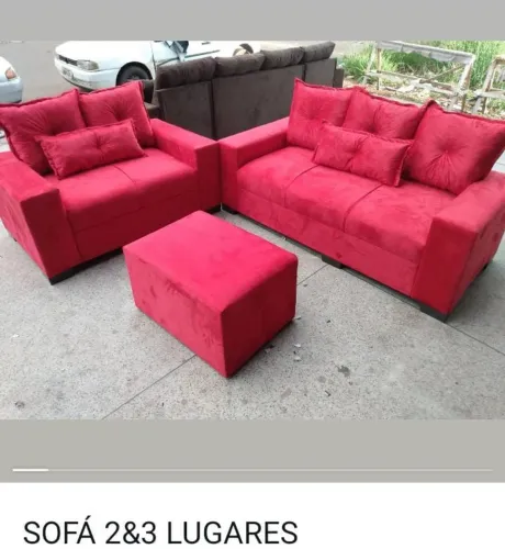 Sofá com puff de Brinde A PARTIR