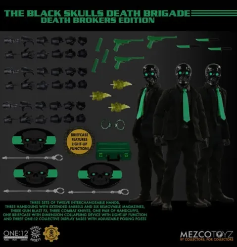 Mezco Toyz One:12 Collective Rumble Society The Black Skulls Death Brigade - Death Brokers