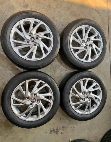 Rodas Yaris e etios+ pneus Dunlop 