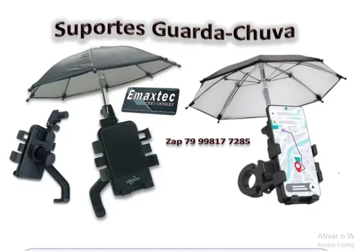 Suporte Mini Guarda-Chuva Para Celular Universal Moto E Bike