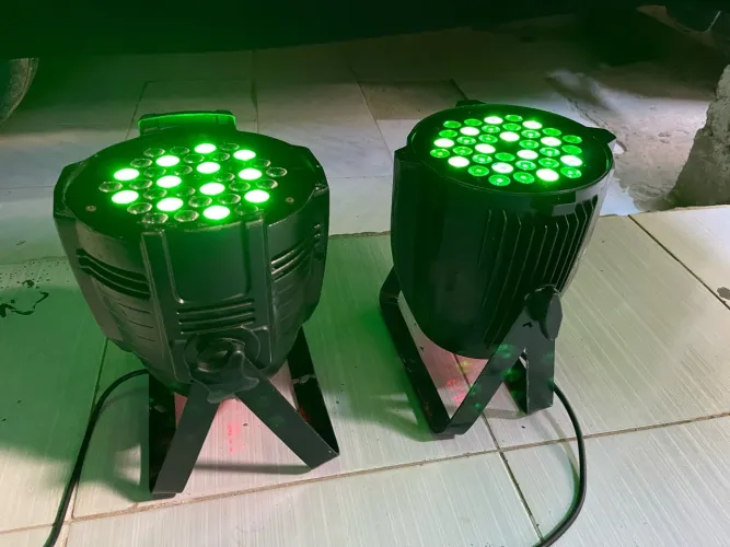 Par led canhão funcionando perfeitamente