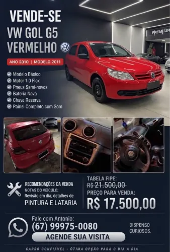Volkswagen Gol Geração V 1.0 8V MI Total Flex Mec. 4P 2011