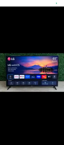 Tv LG 65 Plg 4K ultra HD lacrada com nota fiscal e garantia.