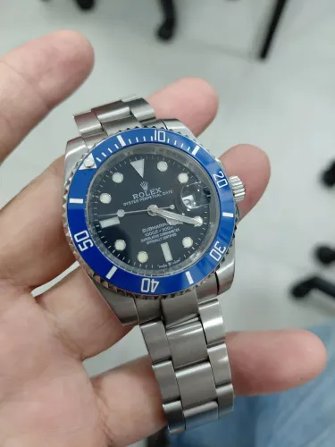 Rolex Submariner Date AUTOMÁTICO Base ETA Vidro Safira Aço 904L