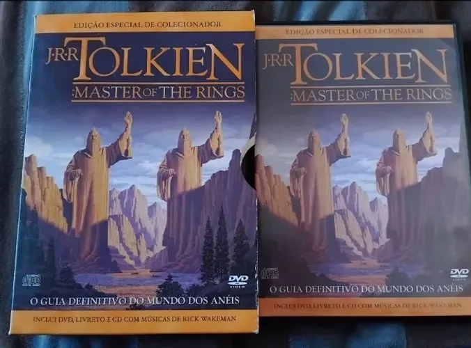 Dvd +cd trilha musical JJR Tolkien Guia de entendimento do Senhor dos Aneis