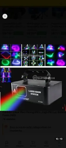 Laser profissional RGB balada