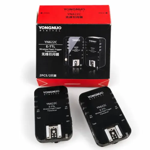 Kit Rádio Flash Yongnuo YN622C Canon E-TTL 2 Unidades