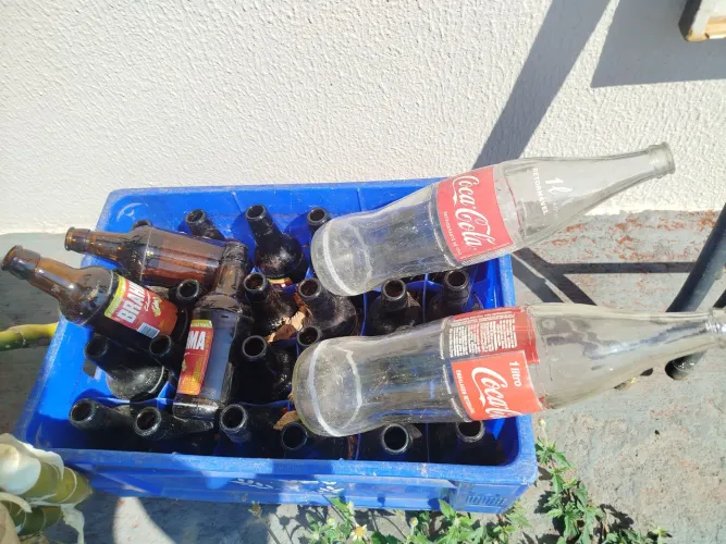 Caixa de cerveja garrafinhas