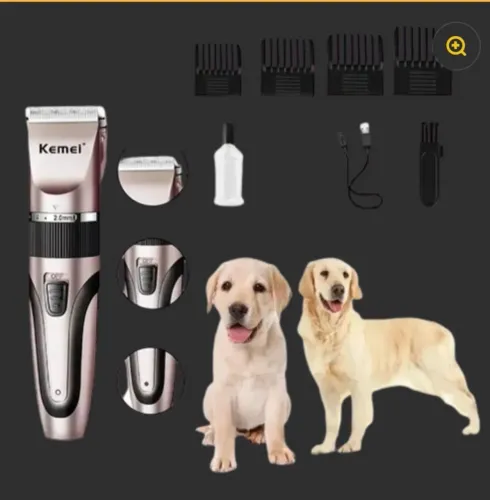 Máquina Tosa Kemei 1053 Pet Animais Cães Gatos Profissional