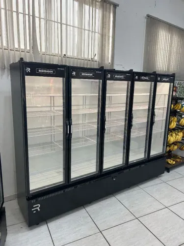 Balcão expositor auto serviço 5 portas resfriados Refrimate