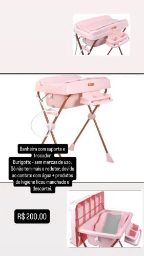 Banheira com trocador Burigotto