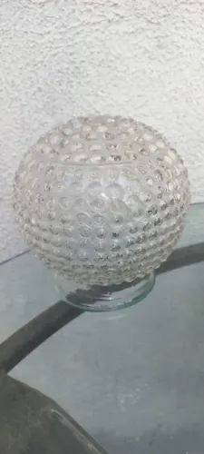 Cúpula Globo De Vidro Bolha Para Lustre Antigo