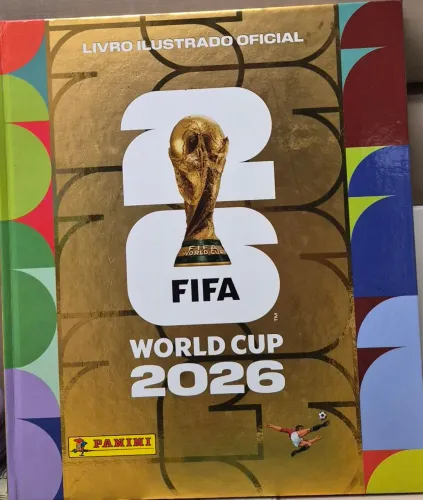 Álbum Da Copa 2026 Capa Dura Dourada Vazio Oficial Panini