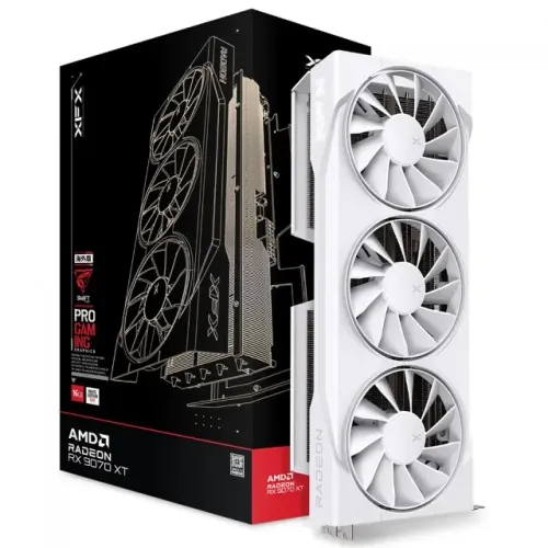 Placa de Vídeo XFX Swift AMD Radeon RX 9070 XT White 16GB GDDR6