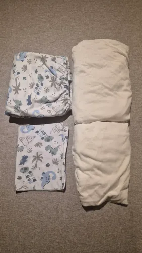 3 lençóis + 1 fronha (modelo berço americano)