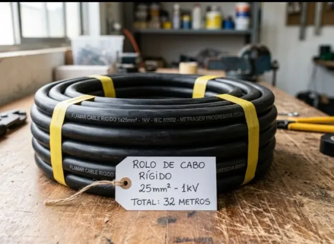 Cabo rígido 25mm 1kv