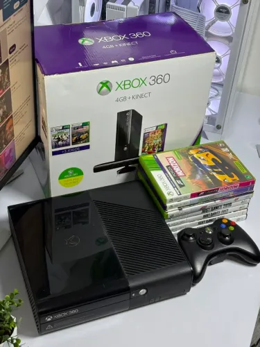 XBOX 360 NUNCA ABERTO + JOGOS ORIGINAIS!!