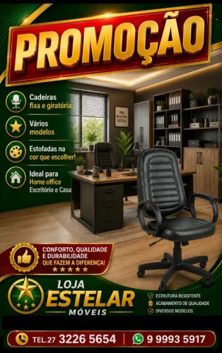 Cadeiras fixa e giratória!
